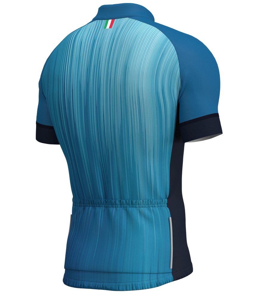 Biemme cycling Mizar Short Sleeve  Blue Jersey, back view