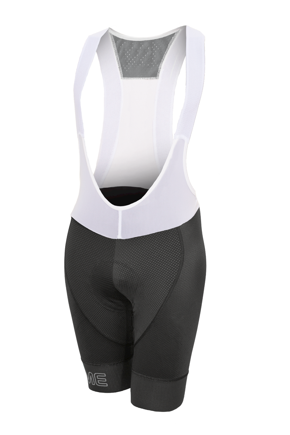 Legend 2.1 Lady Bib Shorts Black Side panels in Lycra USA