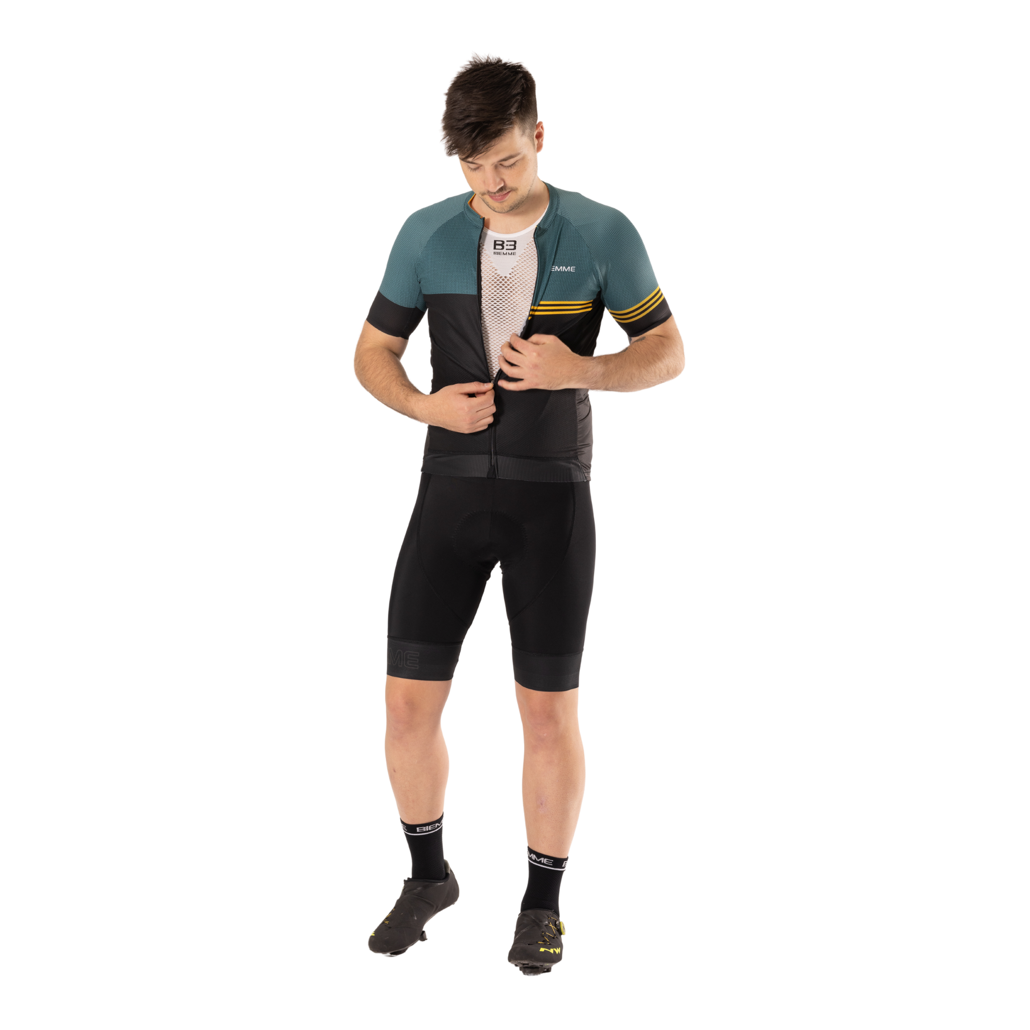 【アルファ様】charbon BITTER RUNNERS NO-SLEEVE BIXANCE SHORT SLEEVE | Unisex | Obsidian Black X Pewter